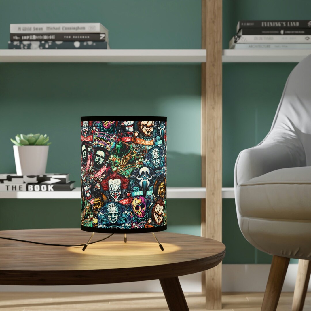 Horror Movie Lamp Pennywise Leatherface Michael Myers Etsy