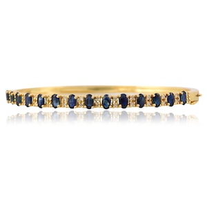 Edelstein Aufklappbarer Armreif: Saphir, Smaragd, Rubin & Diamant, 18k vergoldetes 925er Silber