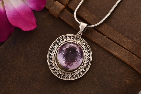 Joyfulmuze Raw Amethyst Necklace, Natural Energy India | Ubuy