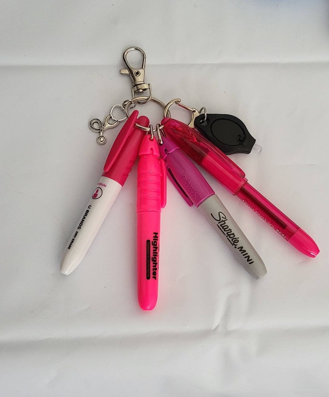Sharpie Badge Reel for Nurses and Professionals. Mini Sharpie, Pen, Dry