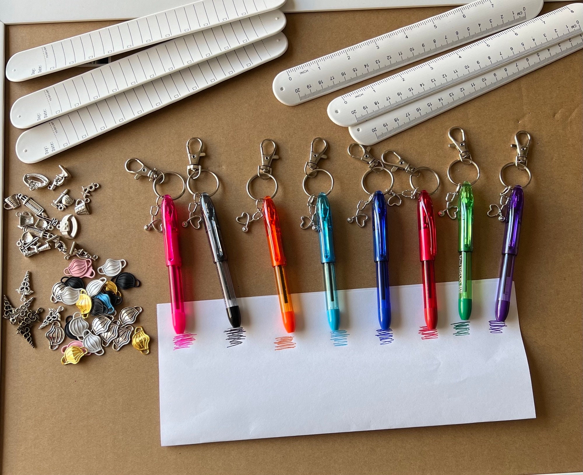 Sharpie Badge Reel for Nurses and Professionals. Mini Sharpie, Pen, Dry  Erase Marker, Highlighter W/ Optional LED Light & Stethoscope Charm 