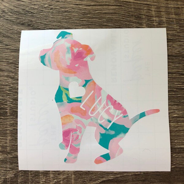 Pitbull Decal | Dog Decal | Car Decal | Pitbull Sticker Decal | Dog Sticker | Pitbull Dog Gift | Dog Lover