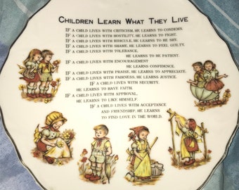 Children Learn What They Live Etsy