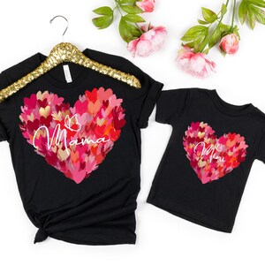 Mommy and me Valentines Shirt Mommy Mini Matching Valentines Shirt Mom and Daughter matchin Valentines day Shirt Gift for her Heart Cute Tee