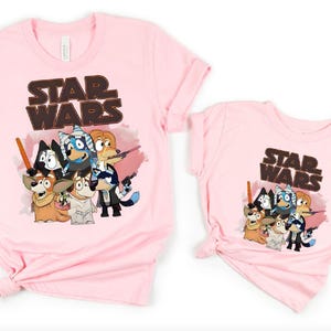 Blue Star Wars Shirt Disney Blue Dog wars Shirt Family Shirt Blue Dog Cartoon Characters Shirt Funny Shirt Toddler Shirt Adults Shirt