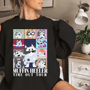 Mufin Time Out Tour Sweatshirt Tour Blue dog Mufin Shirt Family Shirt Blue Mufin Shirt Era Time Out Tour tee Toddle Cartoon Shirt