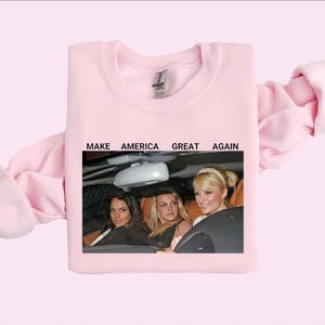 Make America Great Again Shirt Baby Tee Iconic Celebrity Tee Britney Spears Shirt Lindsey Lohan Paris Shirt Hilton Tee Shir Y2k Mean Girls