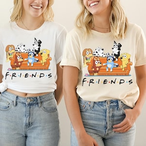 Blue Friends Shirt Friends Shirt Heleer Family Shirt Tv Series Shirt Bestie Matching Tee Blue Dog Family Matching Shirt Custom Shirts