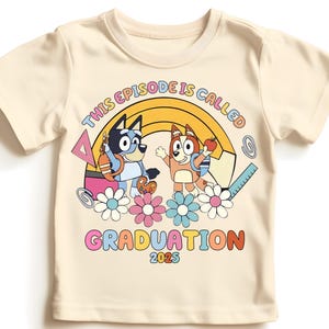 Graduation Blue Dog Kids Shirt School Blue Dog Shirt Graduation Kids Shirt Toddler Shirt Graduation Day Of School Celebration Teacher Gift