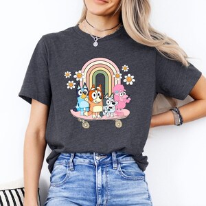 Blue Dog Shirt Blue Dog Midnights Shirt Cute Shirts Cartoon Birthday Girl Tee Party Shirt Funny Tees Toddler Tee Cute Cartoon Shirt
