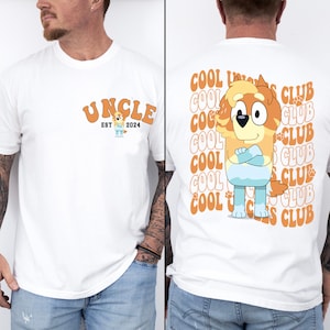 Blue Custom Cool Uncle Club Shirt Custom Since Tee Family Matching Shirt Birthday Party Shirt Blue Uncle Rad Shirt Aunt Uncle Matching Tees
