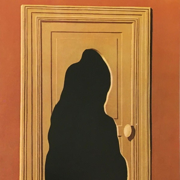 Original Vintage Print 1975 by Rene Magritte. The Unexpected Answer (1933) Surrealism, Modern Wall Art, Home Decor, Different