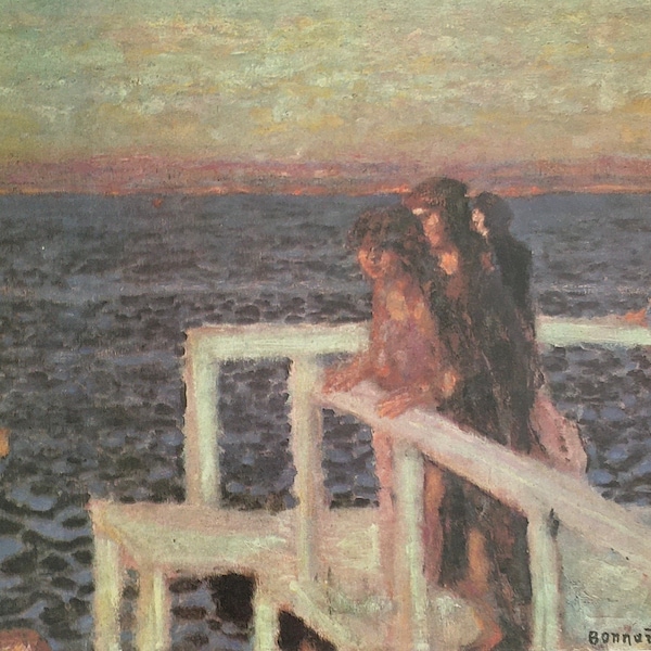 Original Vintage Print 1987 by Pierre Bonnard. The Jetty (1926) Post-Impressionism Les Nabis Intimism, Wall Art Home Decor