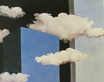 Original Vintage Print 1986 by Rene Magritte. The Poetic World II (1939) Surrealism, Modern Wall Art, Home Decor, Different