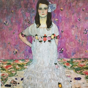 Original Vintage Print 1986 By Gustav Klimt. Mada Primavesi (1912) Art Nouveau Women In Art Symbolism Modern Wall Art
