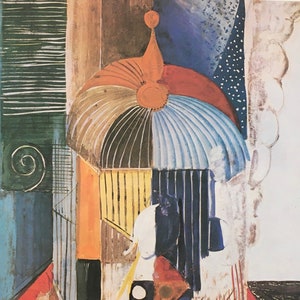 Original Vintage Print 1987 By Raoul Dufy. Bird Cage (1914) French Impressionism, Fauvism, Modernism, Wall Art, Home Decor