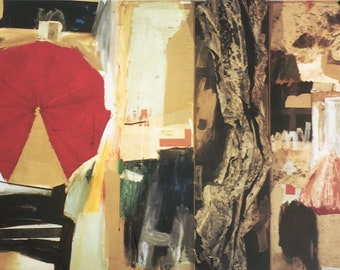 Original Vintage Print 1995.  Allegory, by Robert Rauschenberg 1959.  Pop Art, Modern Wall Art, Home Decor