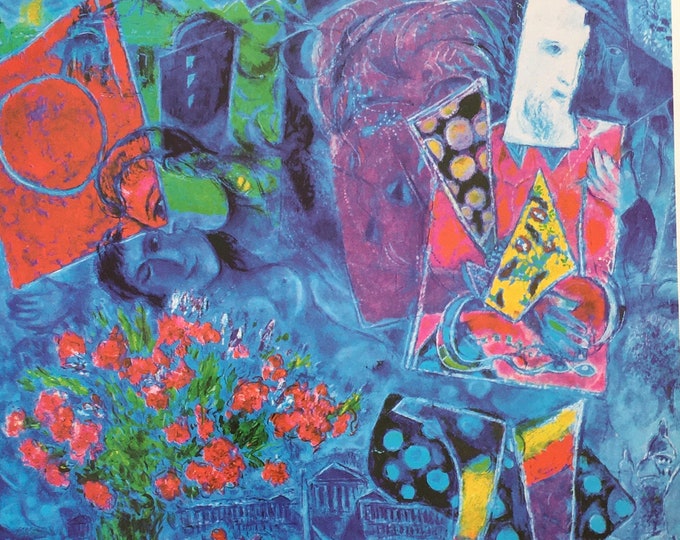 Original Vintage Druck 1975 von Max Ernst. La Joie de Vivre (1936 ...