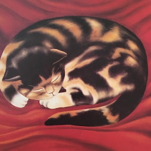 マーティンレーマン　猫　アンティーク　雑貨 Cat in sofa martin leman - Etsy 日本