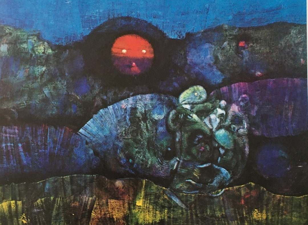Original Vintage Print 1975 by Max Ernst. Bottled Moon (1955 ...