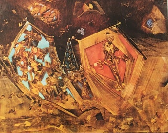 Original Vintage Print 1975 by Max Ernst. Mundus est Fabula (1959) Expressionism Surrealism Modern Art Wall Art