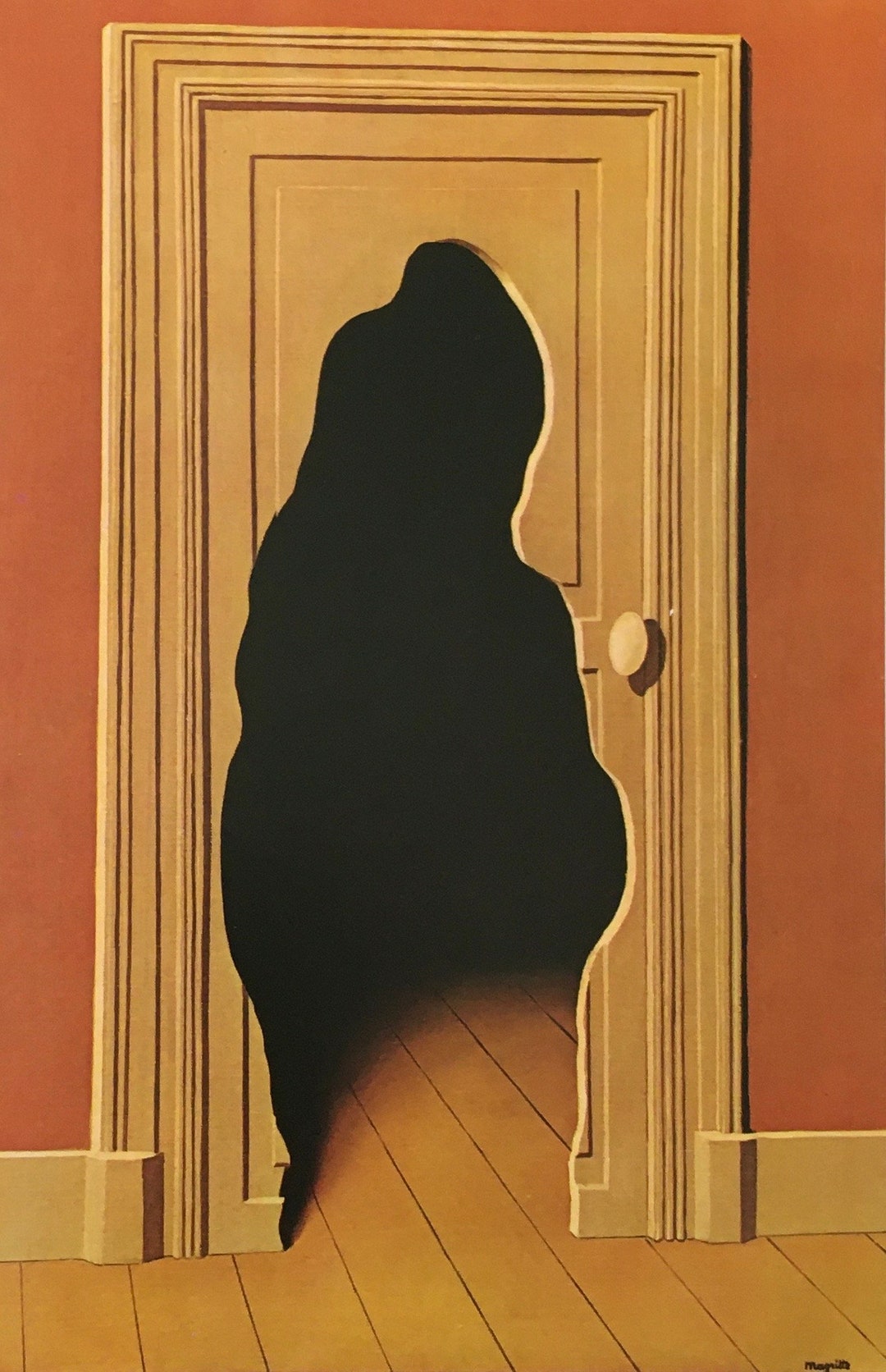 Original Vintage Print 1975 by Rene Magritte. the Unexpected Answer