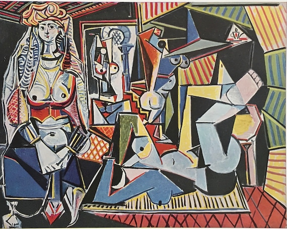 Vintage 1961 Pablo Picasso Abstract Surrealist Still Life Art Print Vintage 1961 Pablo Picasso Abstract Surrealist Still Life Art Print