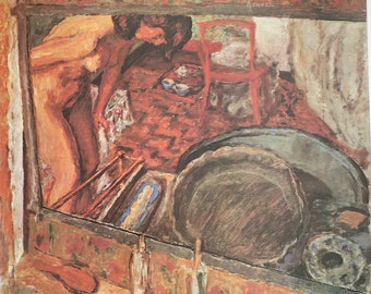 Original Vintage Print 1987 by Pierre Bonnard. The Tub (1915) Post-Impressionism Les Nabis Intimism, Wall Art Home Decor