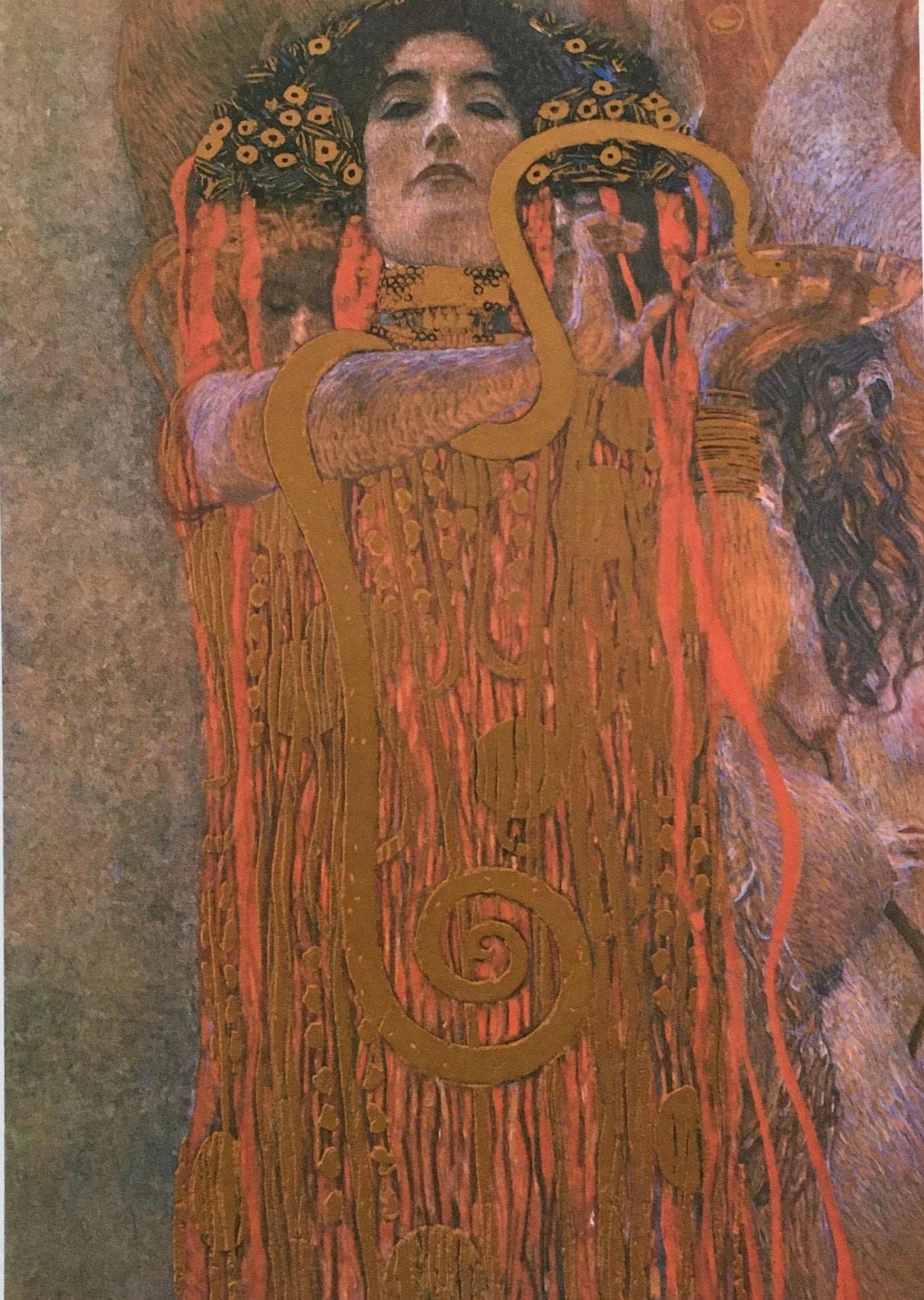 Original Vintage Print 1986 By Gustav Klimt. Nuda Veritas