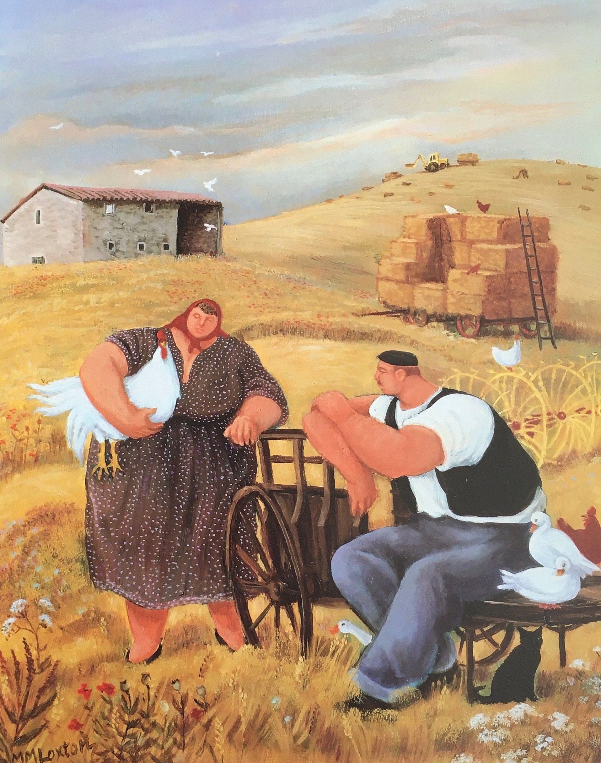 Original Vintage Print 1991 by Margaret Le Coq Blanc