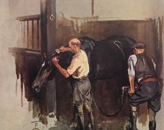 Original Vintage Print 1944 by Lionel Edwards. Clipping. Horses. British Equestrian Wall Art Home Decor For Any Room.