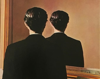 Original Vintage Print 1975 by Rene Magritte. Not To Be Reproduced (1937) Surrealism, Modern Wall Art, Home Decor, Different