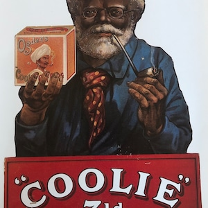 Oryginalny Vintage 1982 Tobacco Advertising Print. Ogdens. "Coolie" Cut Plug Cigarettes. Plakat reklamowy na ścianę. Wystrój domu.