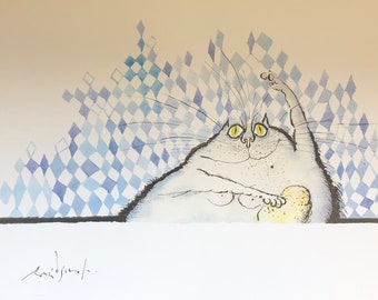 絵本　ロナルド・サール　モア・キャット　サールズ・キャット　猫　ネコ　ねこ モア・キャット ロナルド・サールの猫たち | 猫本専門書店 書肆 吾輩堂