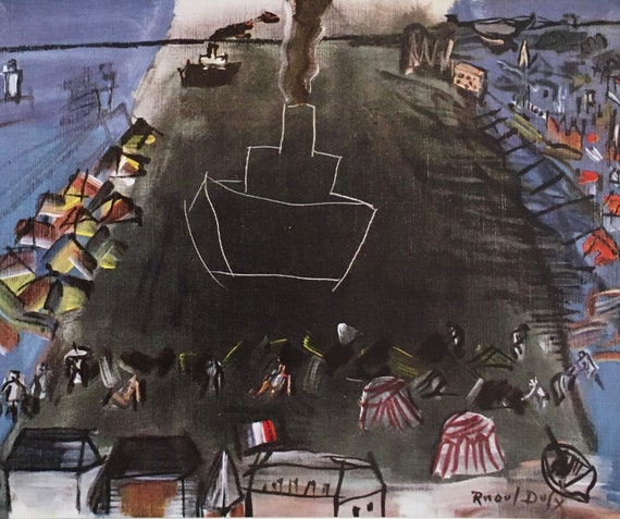 Vintage 1954 Raoul Dufy Vintage 1954 Raoul Dufy