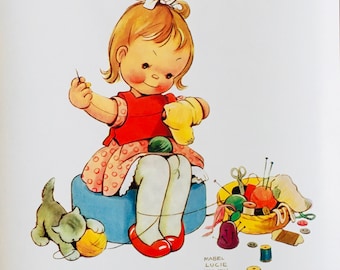 Mabel Lucie Attwell Print – Vintage Children's Nursery Art - Etsy