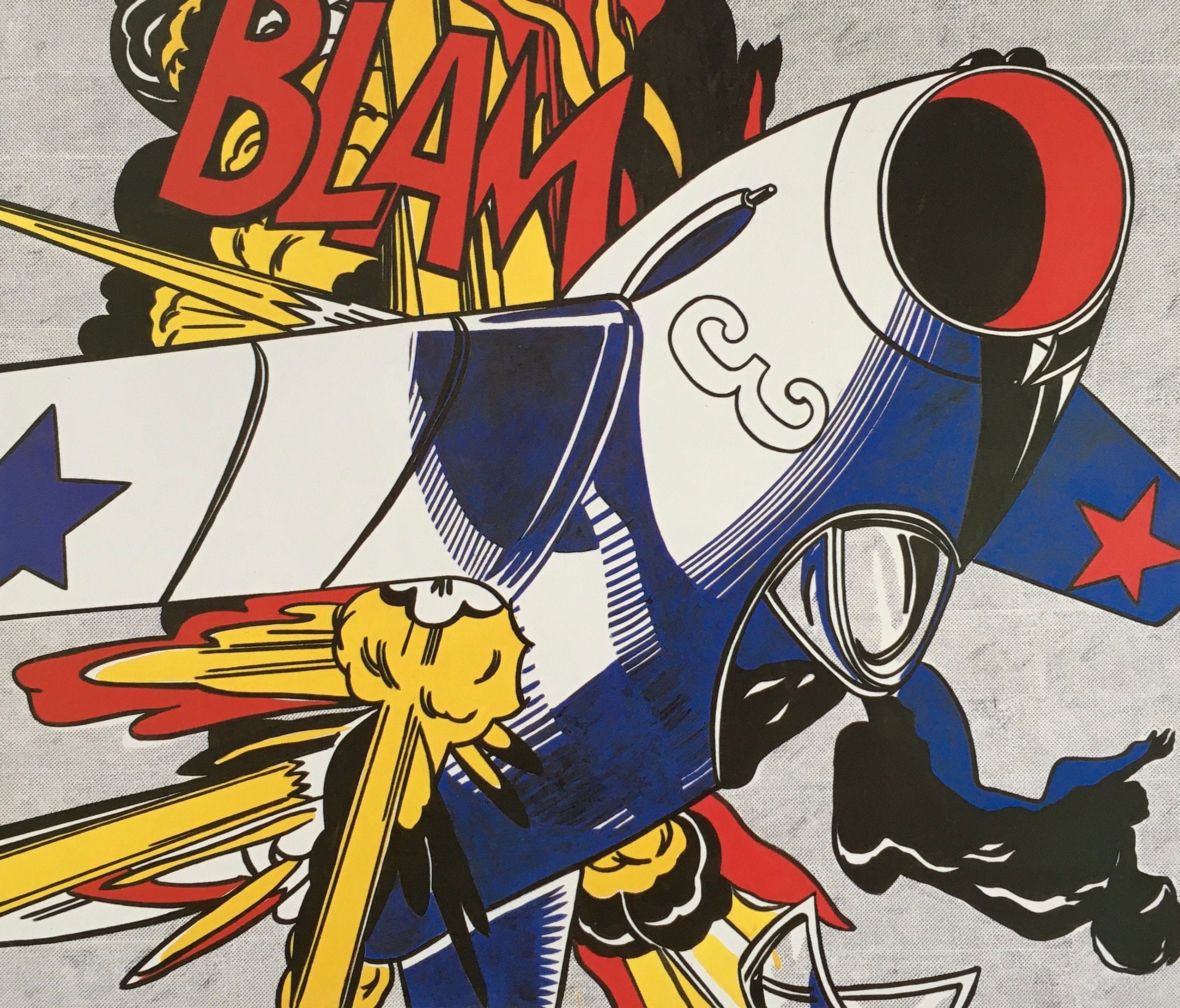 Original Vintage Print 1983 von Roy Lichtenstein. Blam