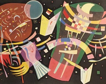 Original Vintage Print 1997 by Kandinsky. Composition (1939) Expressionism, Abstract Art, Modern Wall Art, Home Decor