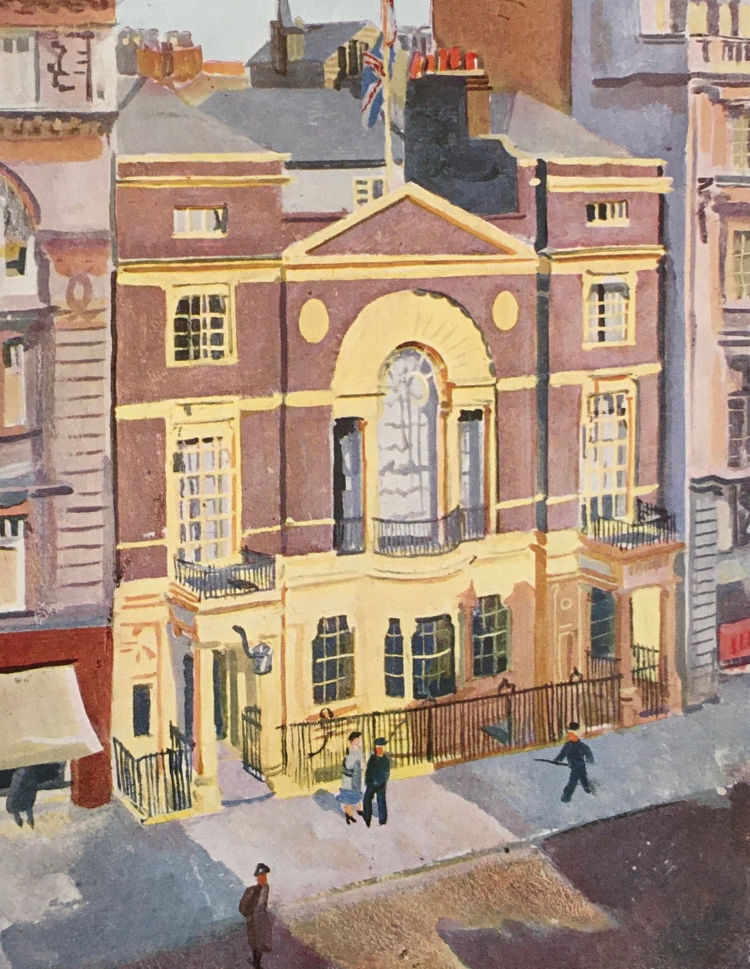 Original Vintage Print by Stephen Bone 1949. Boodle's St. James's. Home ...