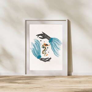 Year of the Dragon Art | Dragon Abstract Print | Chinese New Year Poster | Modern Wall Art | Gallery Wall Art