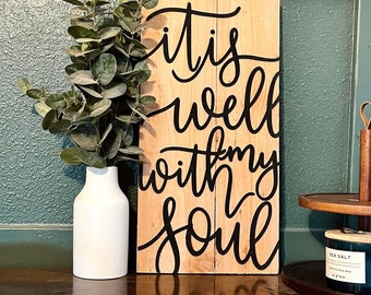 ESTÁ BIEN signo, está bien con mi alma, signo de granja, decoración moderna de granja