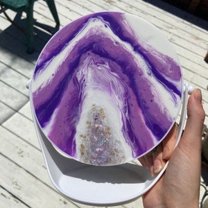 Geode Resin Mirror