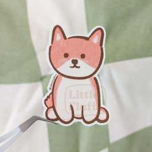 Shiba Inu Sticker - Shiba Inu Gifts, Shiba Mom, Cute Dog Sticker, Pet Stickers, Dog Breed Stickers
