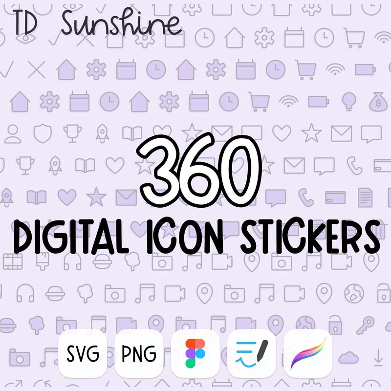 Icon Sticker - Etsy