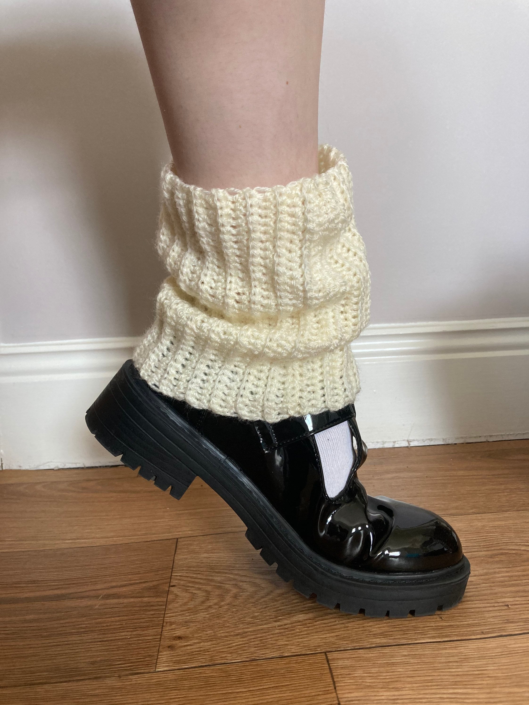 Crochet Leg Hand Warmers | Lolita Dark Academia | Vintage