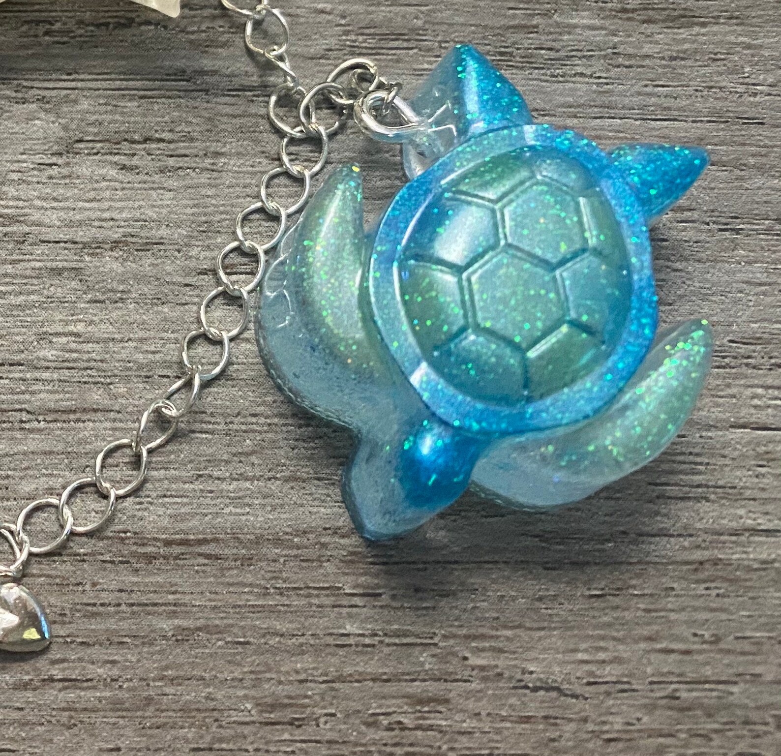 Sea Turtle Keychain Charm | Etsy