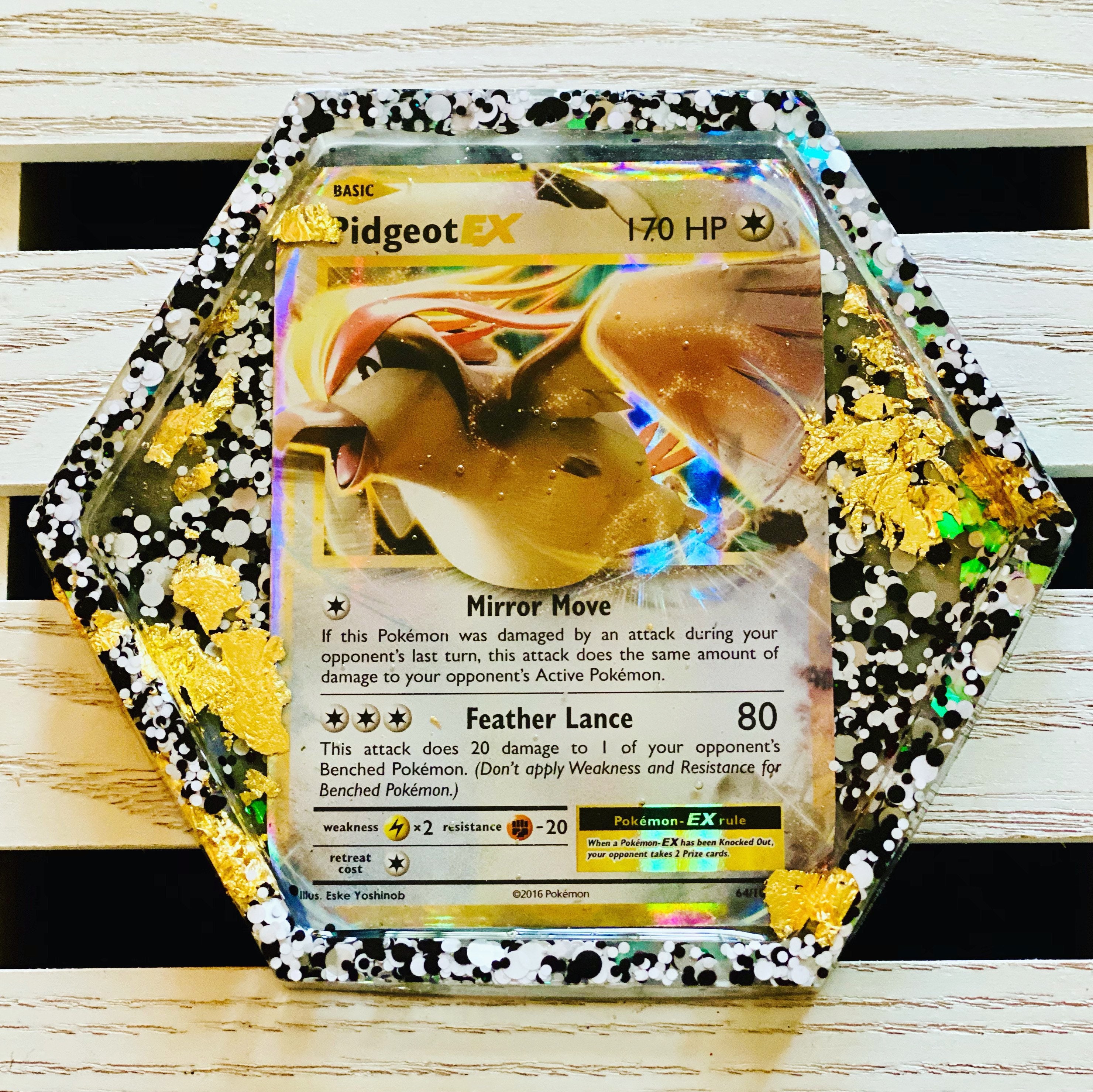 Colorless Pokémon Card Coaster Normal / Steel Type Pokémon Etsy