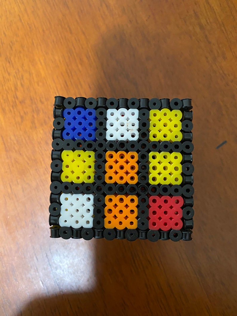3D Perler Bead Rubik Cube Etsy