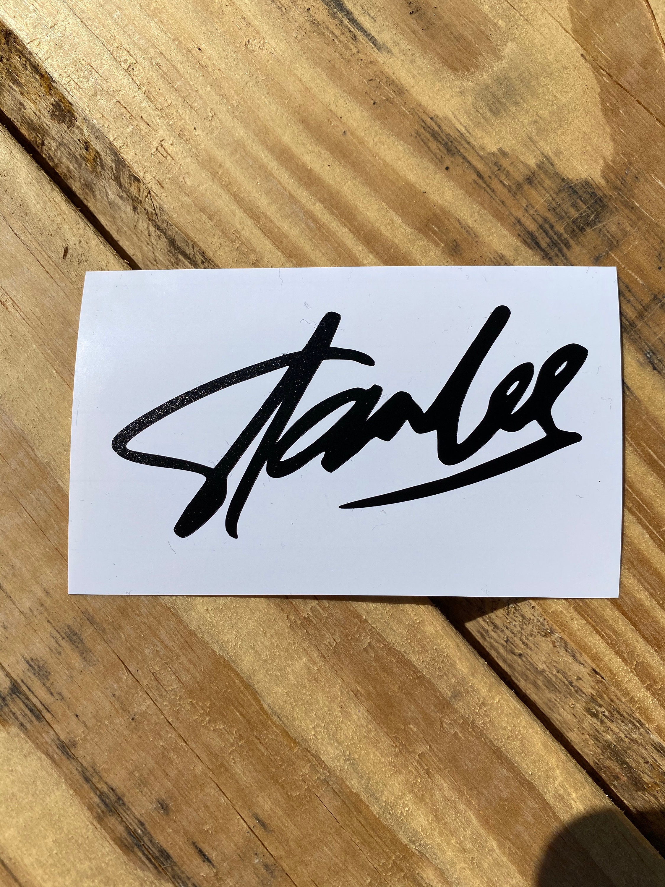 Stan Lee Signature Vinyl Decal - Etsy