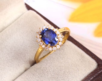 Blue Wedding Ring | Etsy